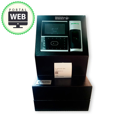 Reloj Control de Asistencia, Detección Facial con Gabinete – Impresora