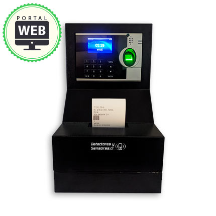 Reloj Control de Asistencia Biométrico por Huella con Gabinete - Impresora