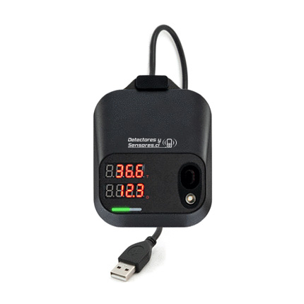 Reloj Control Biométrico de Asistencia, Detección Facial con Sensor de Temperatura Corporal