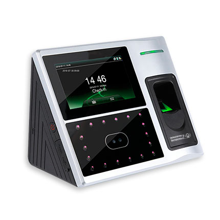 Reloj Control Biométrico de Asistencia, Detección Facial con Batería de Respaldo