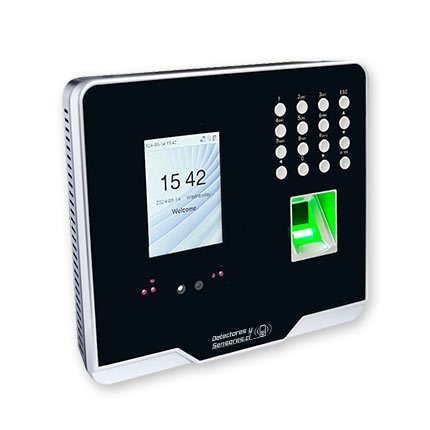 Reloj Control Asistencia Biométrico Facial y Huella 2.000 Usuarios con batería de Respaldo