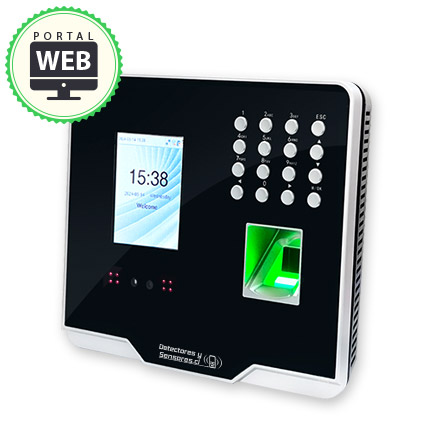 Reloj Control Asistencia Biométrico Facial y Huella 2.000 Usuarios con batería de Respaldo